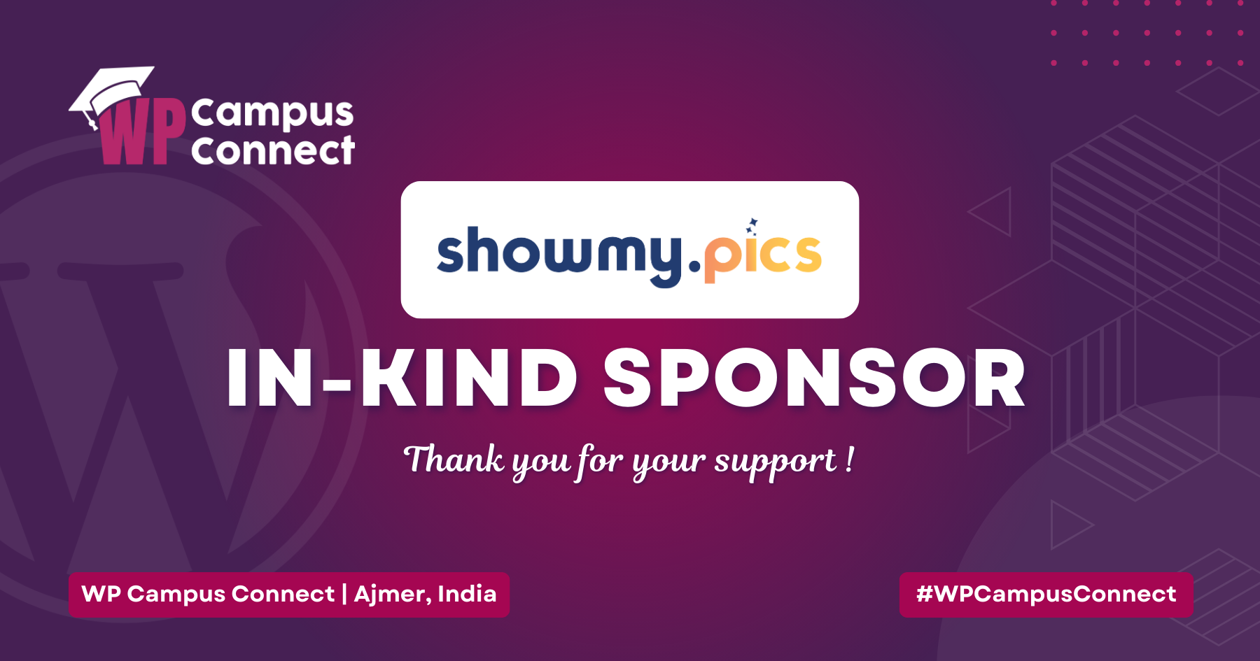 Showmy.pics is our in-kind Sponsor