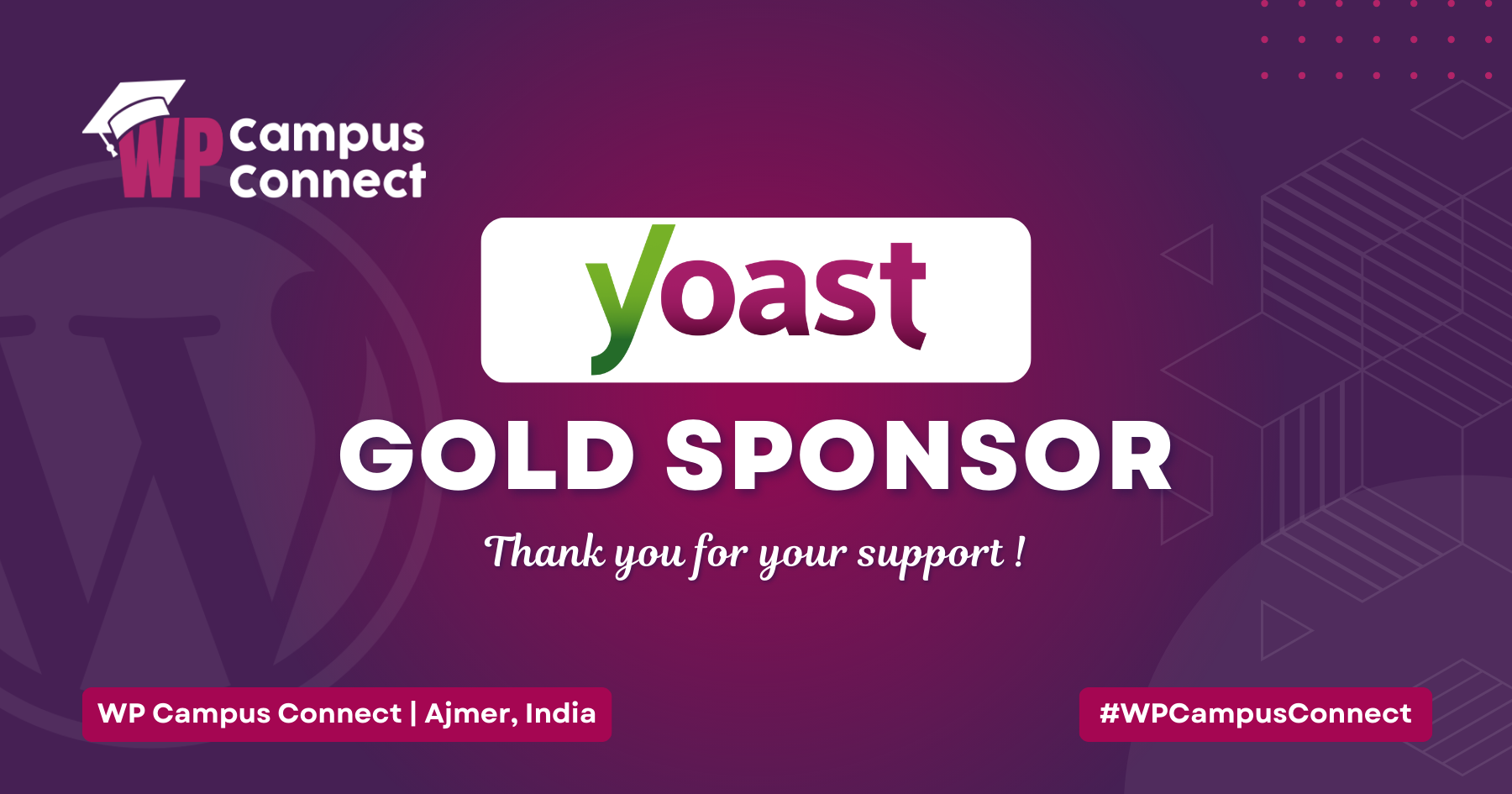 Yoast is our Gold Sponsor