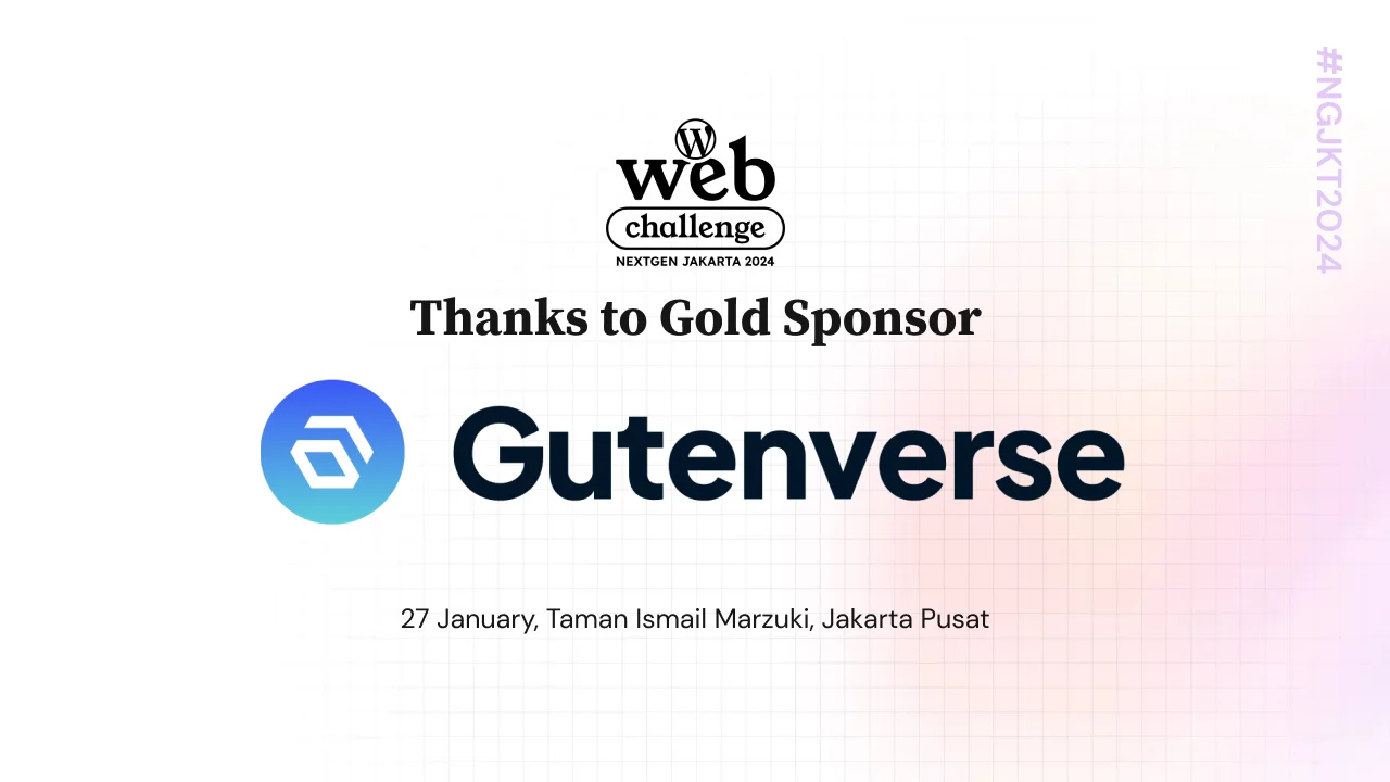 Terima kasih Gold Sponsor, Jegstudio (Gutenverse)