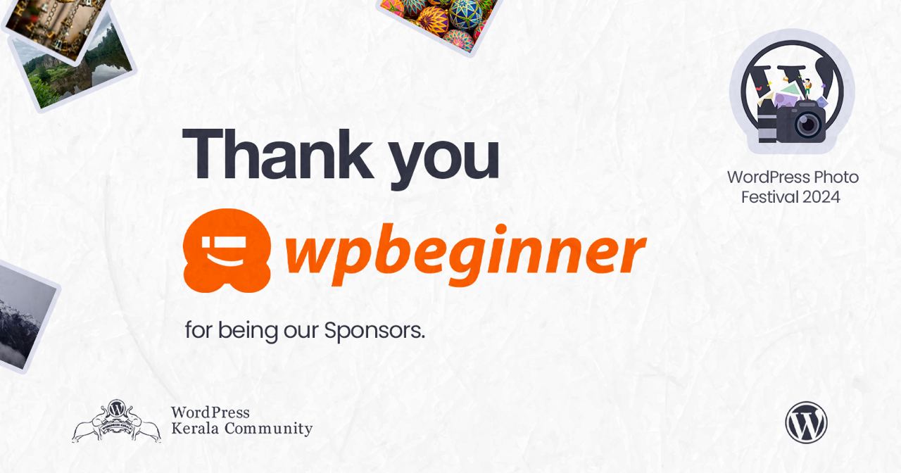 Thanks to our gold sponsor, WPBeginner