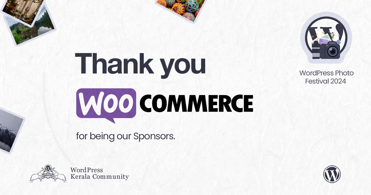 Thanks to our gold sponsor, WooCommerce