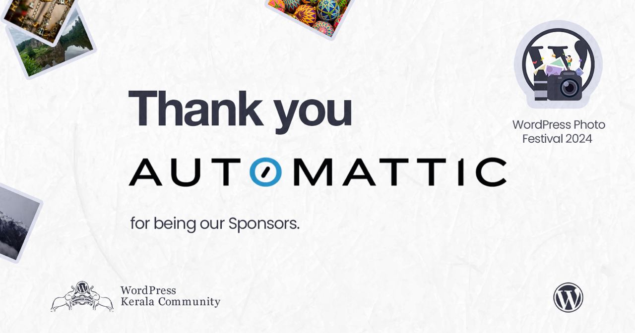 Thanks to our gold sponsor, Automattic