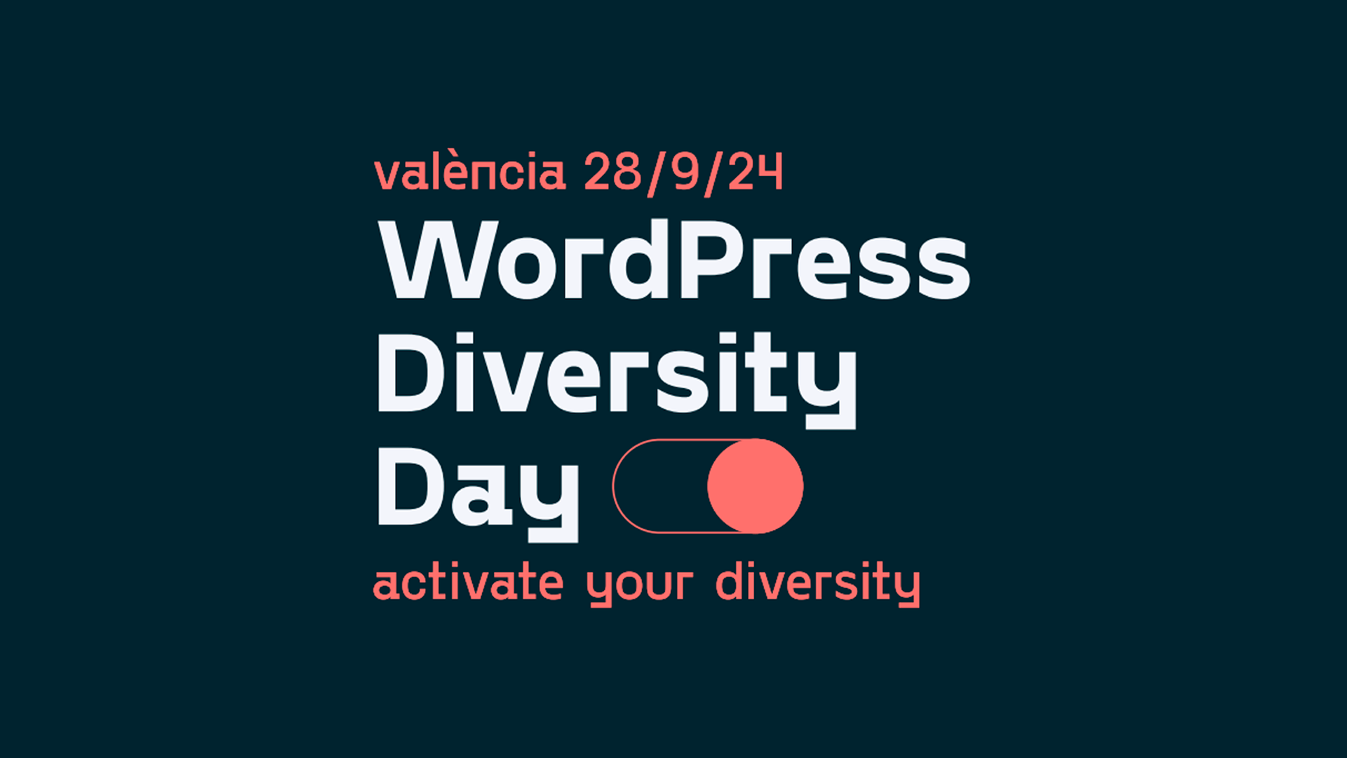WordPress Diversity Day 28 de septiembre de 2024 activate your diversity